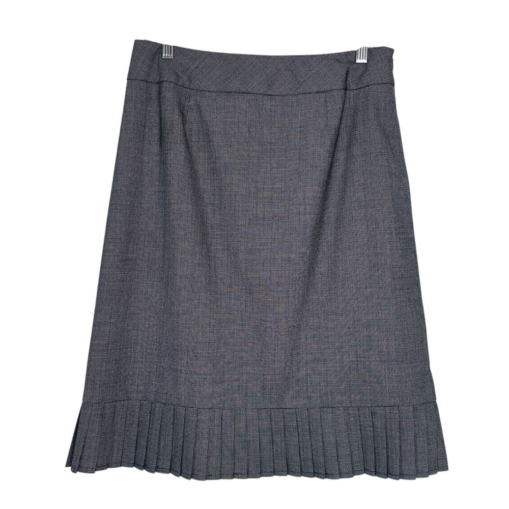 Pendleton Gray Stretch Wool Pleated Hem Pencil Sk… - image 1